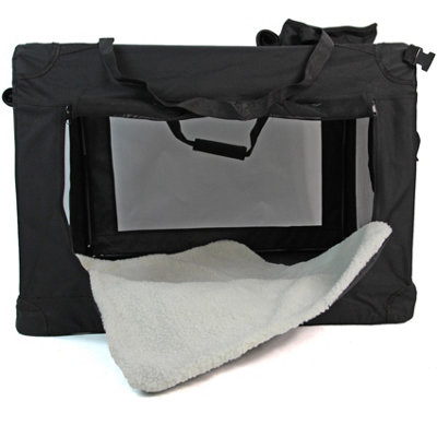X-Large Fabric Dog Crate Pet Carrier Travel Portable Cage House - 4