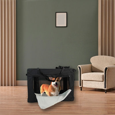 X-Large Fabric Dog Crate Pet Carrier Travel Portable Cage House - 8