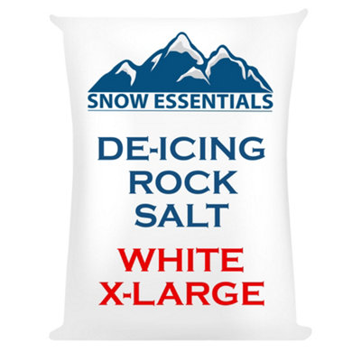 X-Large White Deicing Rock Salt Grit For Snow & Ice Removal by Laeto Snow Essentials