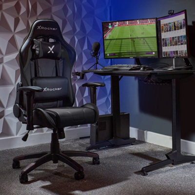 X-Rocker Agility Compact Gaming Chair Racing PC Reclining Adjustable PC ...