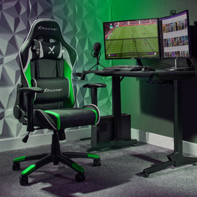 X-Rocker Agility Compact Gaming Chair Racing PC Reclining Adjustable PC ...