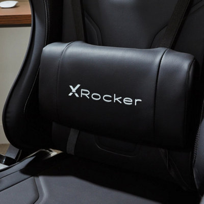 X-Rocker Agility eSport Gaming Chair Racing PC Reclining Adjustable PC Gaming Seat - BLACK