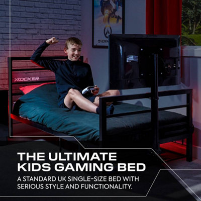 X Rocker Basecamp Single Gaming TV Bed - Black