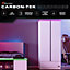 X Rocker Carbon-Tek 2 Door Wardrobe with Drawer and RGB Lighting - White