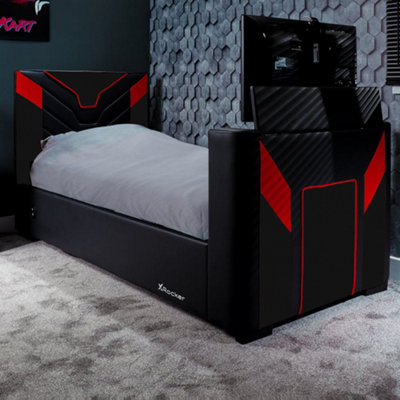 Single ottoman tv bed discount