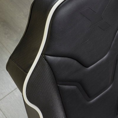 X-Rocker Chimera RGB Gaming Chair for Kids and Juniors, 2.0 Audio Gaming Floor Rocker - BLACK