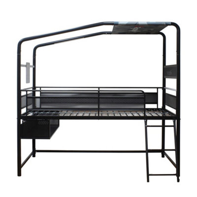 Black metal mid sleeper discount