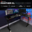 X Rocker Corner Office Desk Reversible Right Left L-Shape Gaming Computer Table Panther XL