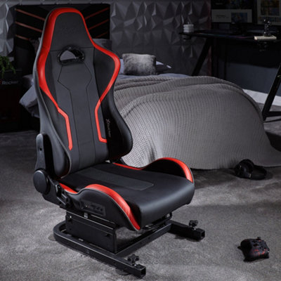X-Rocker Drift Racing Sim Cockpit Racing Chair with 2.1 Built-in Speakers, Fully Adjustable - BLACK