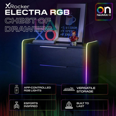 X Rocker Electra Chest of 3 Drawers with Neo Motion SYNC™ App ...