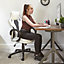X Rocker Ergonomic Home Office chair PC Gaming Seat PU Leather White Black
