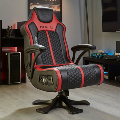 X rocker gaming best sale chair red and black