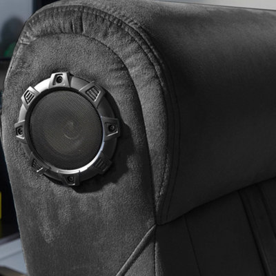 X Rocker Gaming chair 4.1 Speakers Wireless Bluetooth Deluxe Black Fabric
