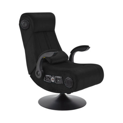 X Rocker Gaming chair 4.1 Speakers Wireless Bluetooth Deluxe Black Fabric