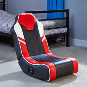 X Rocker Gaming chair for Kids 2.0 Speakers Folding Floor Seat Shadow Red