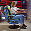 X Rocker Geo Camo 2.1 Gaming chair Wireless Bluetooth Audio Vibration Blue Green