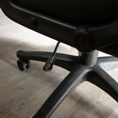 X-Rocker Maelstrom Office Chair, Adjustable Swivel Gaming Chair with Back Support, Faux Leather - BLACK / RED