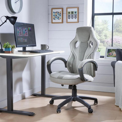 X Rocker Maverick PC Gaming Chair, Black and White 