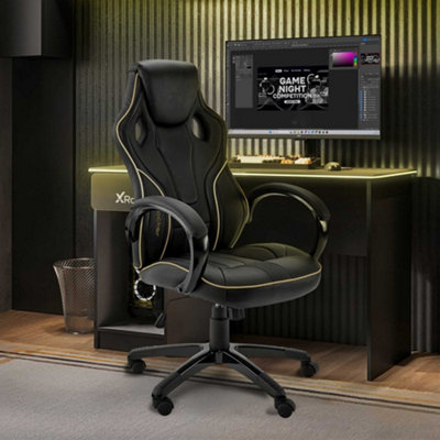 X-Rocker Maverick PC Office Gaming Chair, Mid-Back Support Ergonomic ...