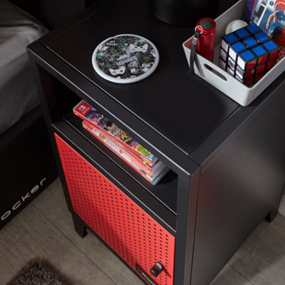 Black metal deals night stand