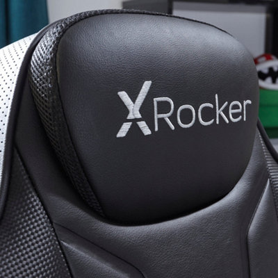 X-Rocker Monsoon RGB Gaming chair with 4.1 Audio Speakers, Console Gaming Seat for Playstation, XBOX, SWITCH - BLACK