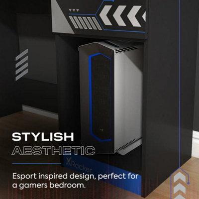 X Rocker Octane 110cm Gaming Desk with Drawer - Blue