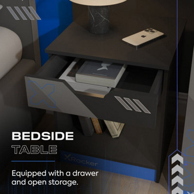 X Rocker Octane 3 Piece Bedroom Furniture Set - Blue
