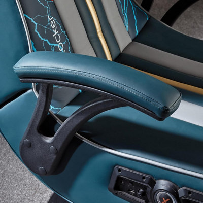 X-Rocker Official Marvel THOR Gaming Chair, Folding Audio Gaming Pedestal with Wireless Bluetooth 2.1 Speakers - Elite Edition