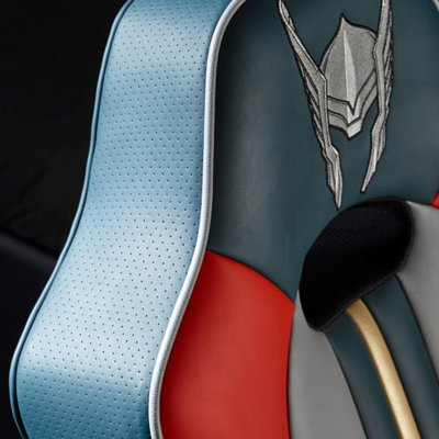 X-Rocker Official Marvel THOR Gaming Chair, Folding Audio Gaming Pedestal with Wireless Bluetooth 2.1 Speakers - Elite Edition
