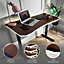 X-Rocker OKA Office Desk With Oak Effect - Soft Glow LED Lighting & Wireless Charging - 140x60cm