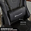 X Rocker PC Gaming chair Recliner Office Swivel Seat PU Leather Black Agility