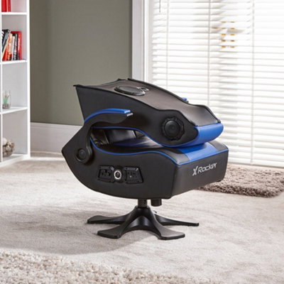 Wireless Bluetooth Blue X Rocker Gaming Chair X Rocker Torque+ RGB LED Dual  Wireless Bluetooth Audio