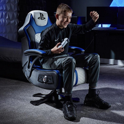 X Rocker Playstation Legend 2.1 Audio Gaming Chair with Speakers Wireless Bluetooth Console Gaming Seat for