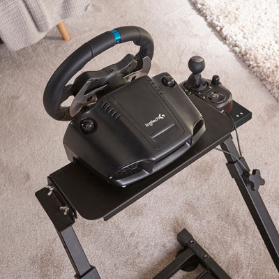 X-Rocker Racing Rig Wheel Stand, Adjustable Racing Simulator Cockpit Driving Gaming