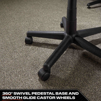 X-Rocker Saturn Mid Back Office PC Chair with Swivel Seat and PU ...