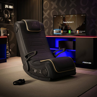 X Rocker Sentinel 4.1 Bluetooth Audio Floor Rocker Gaming Chair - Black ...