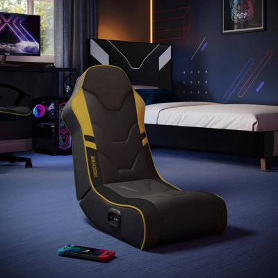 X Rocker Shadow 2.0 Audio Floor Rocker Gaming Chair for Kids - Black ...