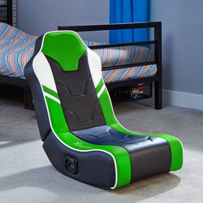 X Rocker Neo Hex Kids Gaming Chair Foldable Video Floor Rocker Rocking Seat Console Chair for Juniors BLACK DIY at B Q