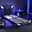 X Rocker Single Gaming Bed Cerberus MKII Bed in a Box PU Leather Single 3ft Frame Blue
