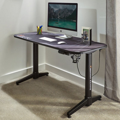 X-Rocker Stratos Electric Standing Desk Height Adjustable Sit Stand ...