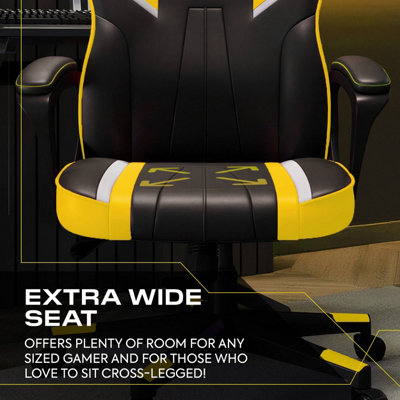 X Rocker Tempest Ergonomic PC Office Gaming Chair - Yellow