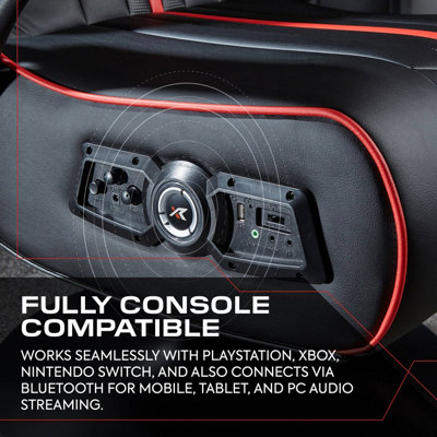X Rocker Torque 2.1 Audio Console Gaming Chair - Black / Red