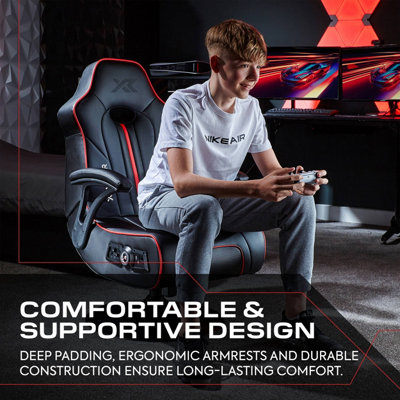 X Rocker Torque 2.1 Audio Console Gaming Chair - Black / Red