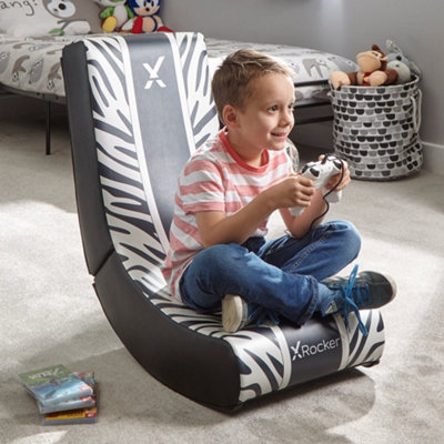 Kids leather 2024 rocking chair