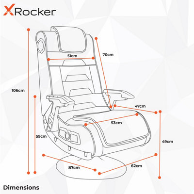 X-Rocker Video Gaming chair X-Pro 4.1 Wireless Bluetooth Audio for PS4 Xbox Switch