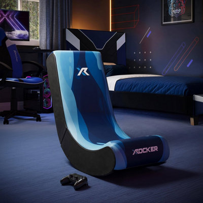 X Rocker Video Rocker Gaming Chair for Kids - Lava Blue