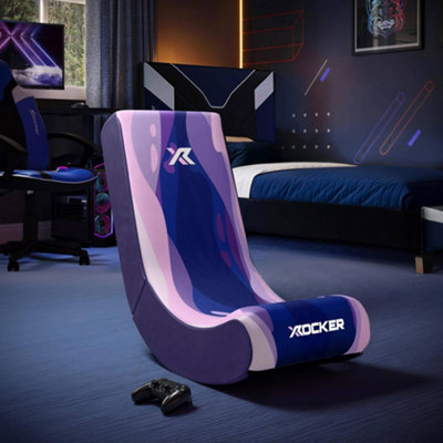 X Rocker Video Rocker Gaming Chair for Kids - Lava Pink