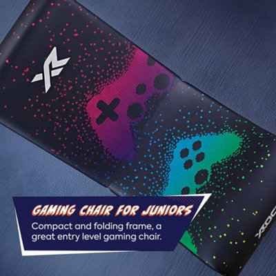 X Rocker Video Rocker Gaming Chair for Kids - Pixel Black