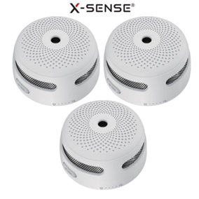 X-Sense Photoelectric Smoke Alarm with 10 Year Sealed Battery - 3 Pack