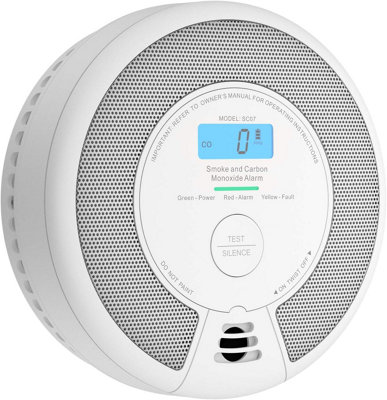 X-Sense SC07 Smoke & Carbon Monoxide Alarm with LCD Display & 10-Year Battery